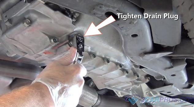 tighten automatic transmission drain plug