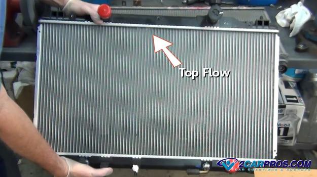 top flow radiator