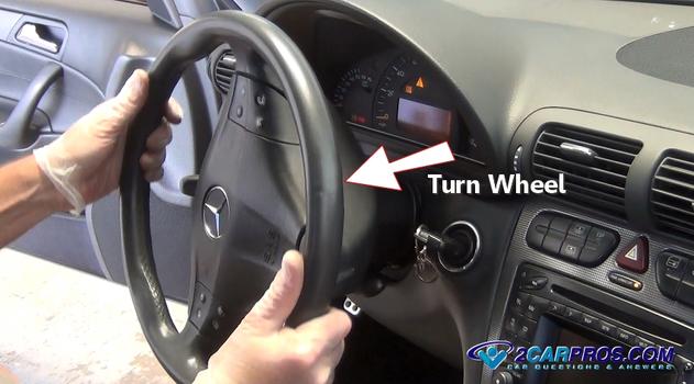 turn steering wheel