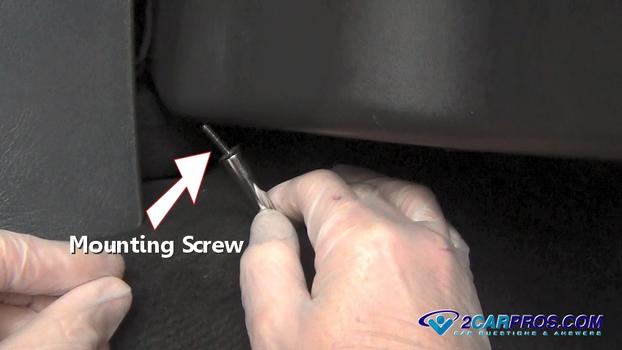 under dash mounting screw
