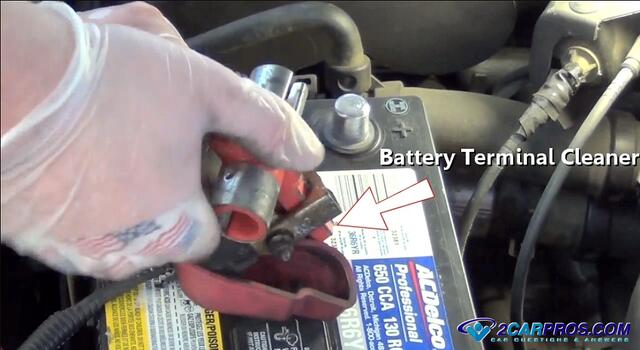 use battery terminal cleaner