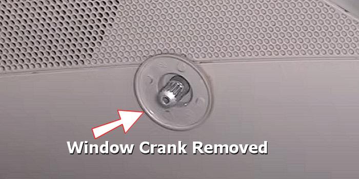 window crank removed