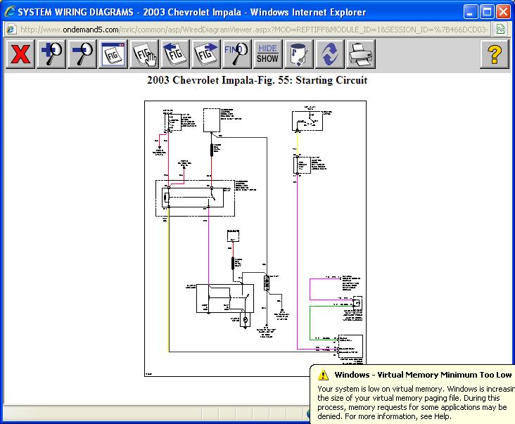 Need Simplified Circuit Diagram  Car Is 2003 Impala  3 8