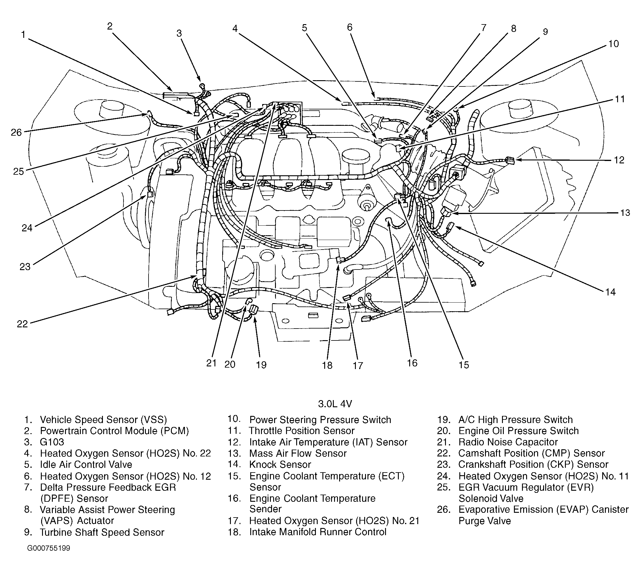 1998 Mercury Sable Engine Diagram