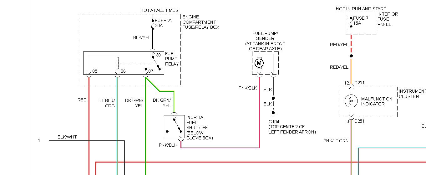 I Need A Fuel Pump Wiring Diagram