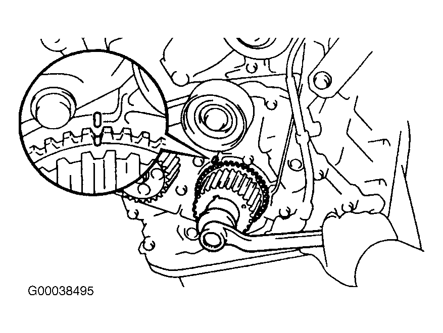Diagram of Timing Belt Marks and Installation