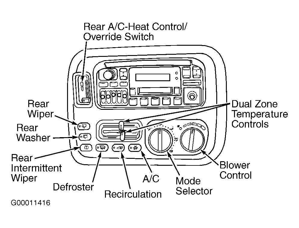 How Is the A/c Control Head Replaced