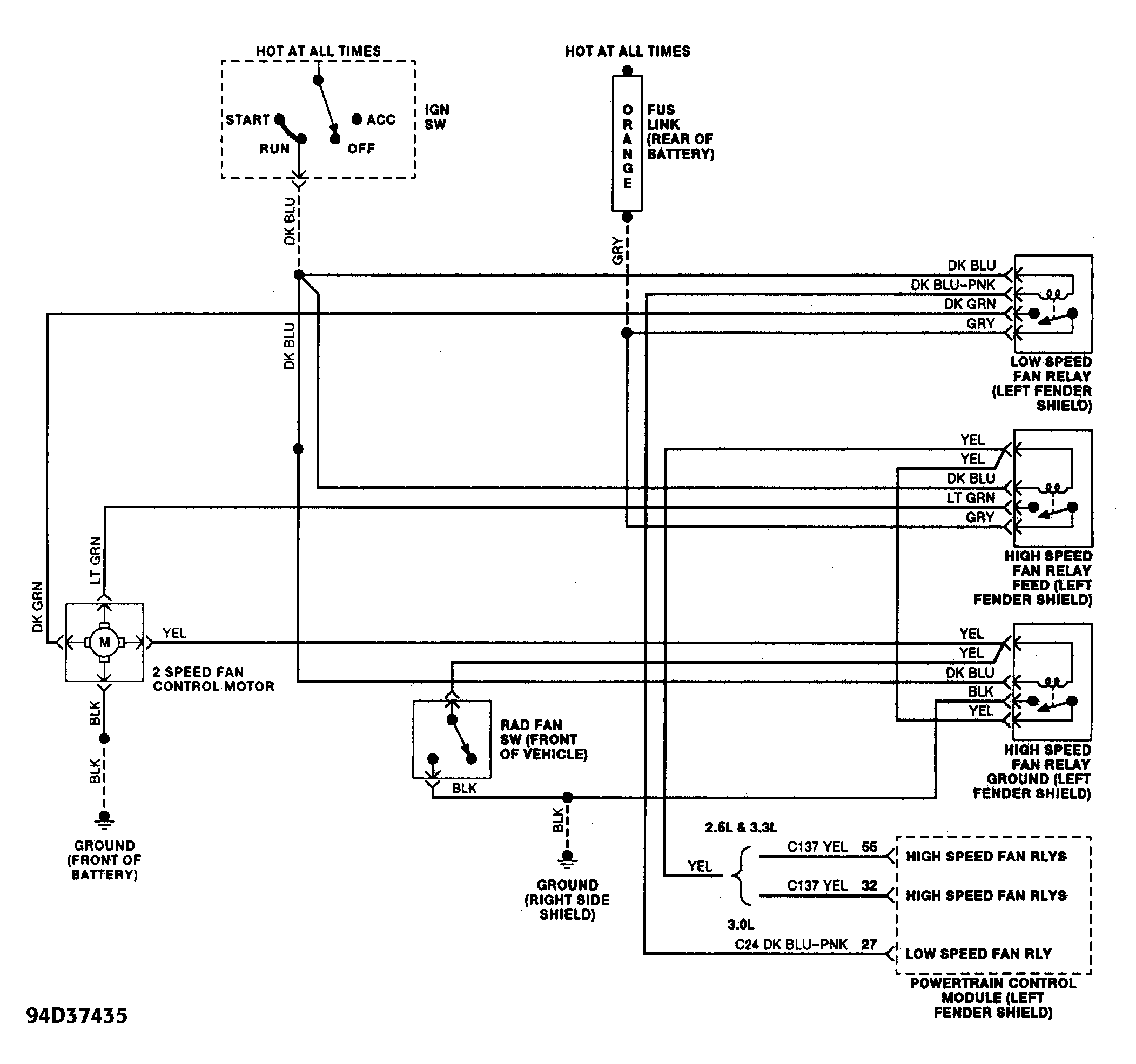 Fan Motor Diagram 1994 Dodge Caravan: I Need Diagram of the Plug