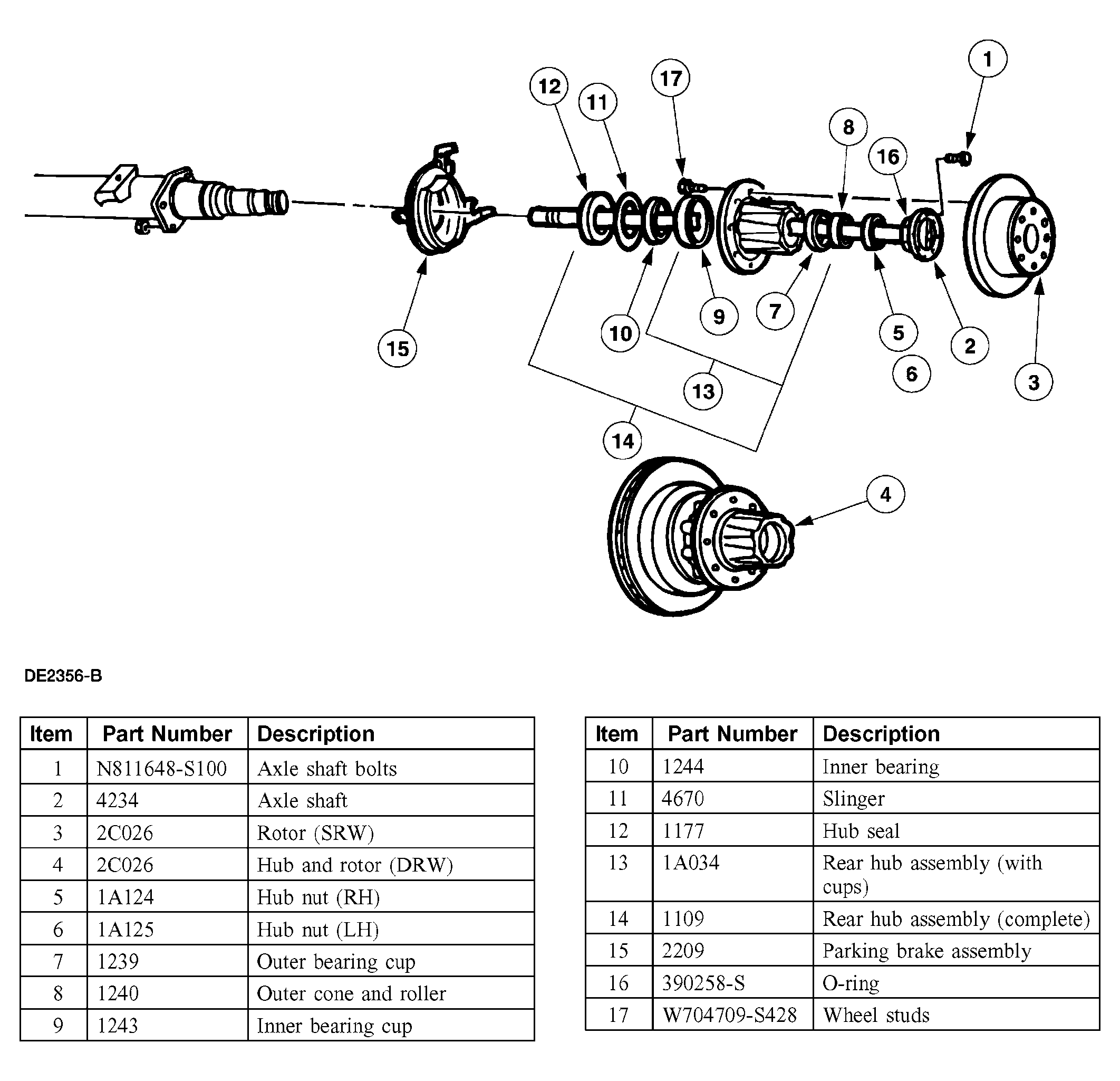 31 Ford F350 4x4 Front Hub Assembly Diagram