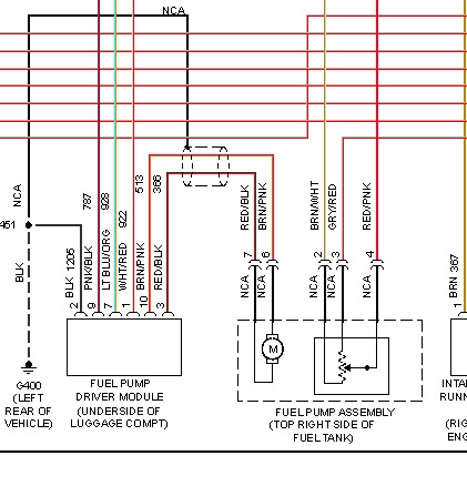 2001 Mustang Fuel Pump Wiring Diagram from www.2carpros.com