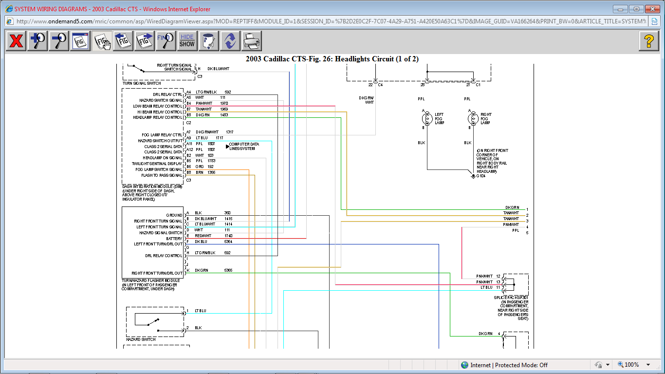 Wiring Diagram PDF: 2003 Cadillac Cts Stereo Wiring