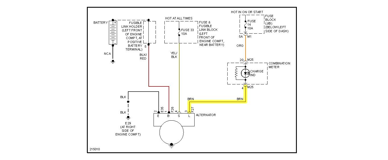 2009 Nissan Murano Alternator Wiring Diagram - 17