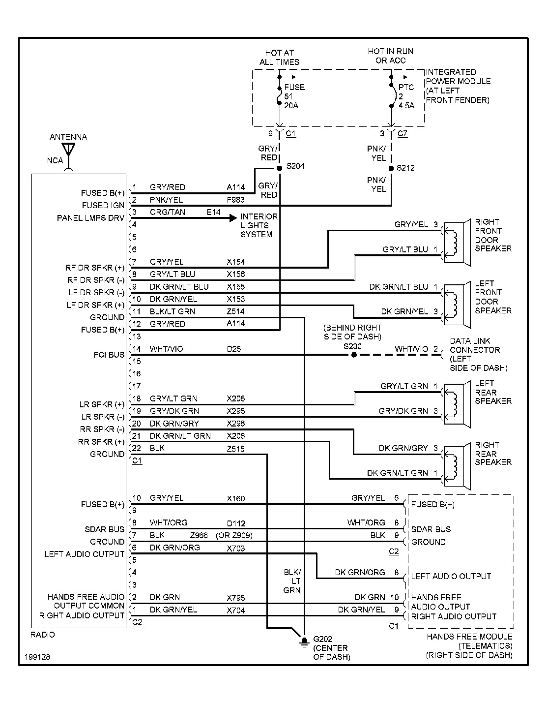 Stereo Wiring Diagrams: V8 Engine. I Need the Color Code for the