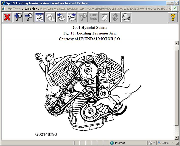 2006 Hyundai Sonata 24 Serpentine Belt Diagram - Hanenhuusholli