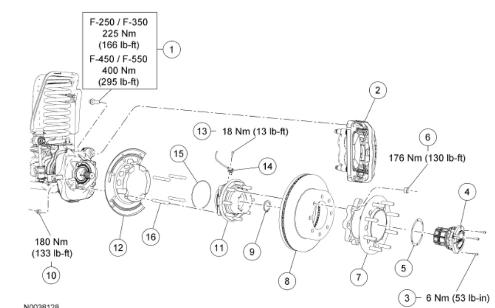 1997 Ford Ranger Front Axle Diagram