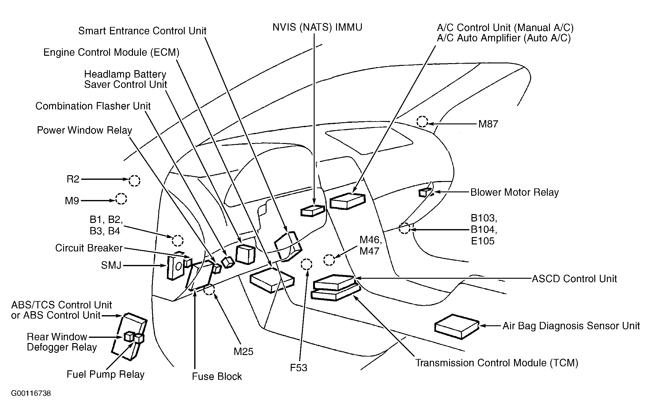 2001 infiniti i30 engine control module