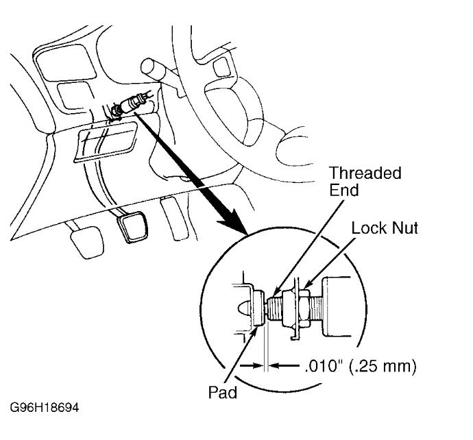 2000 Honda CRV Brake Light Switch I Need to Replace a Brake Light...