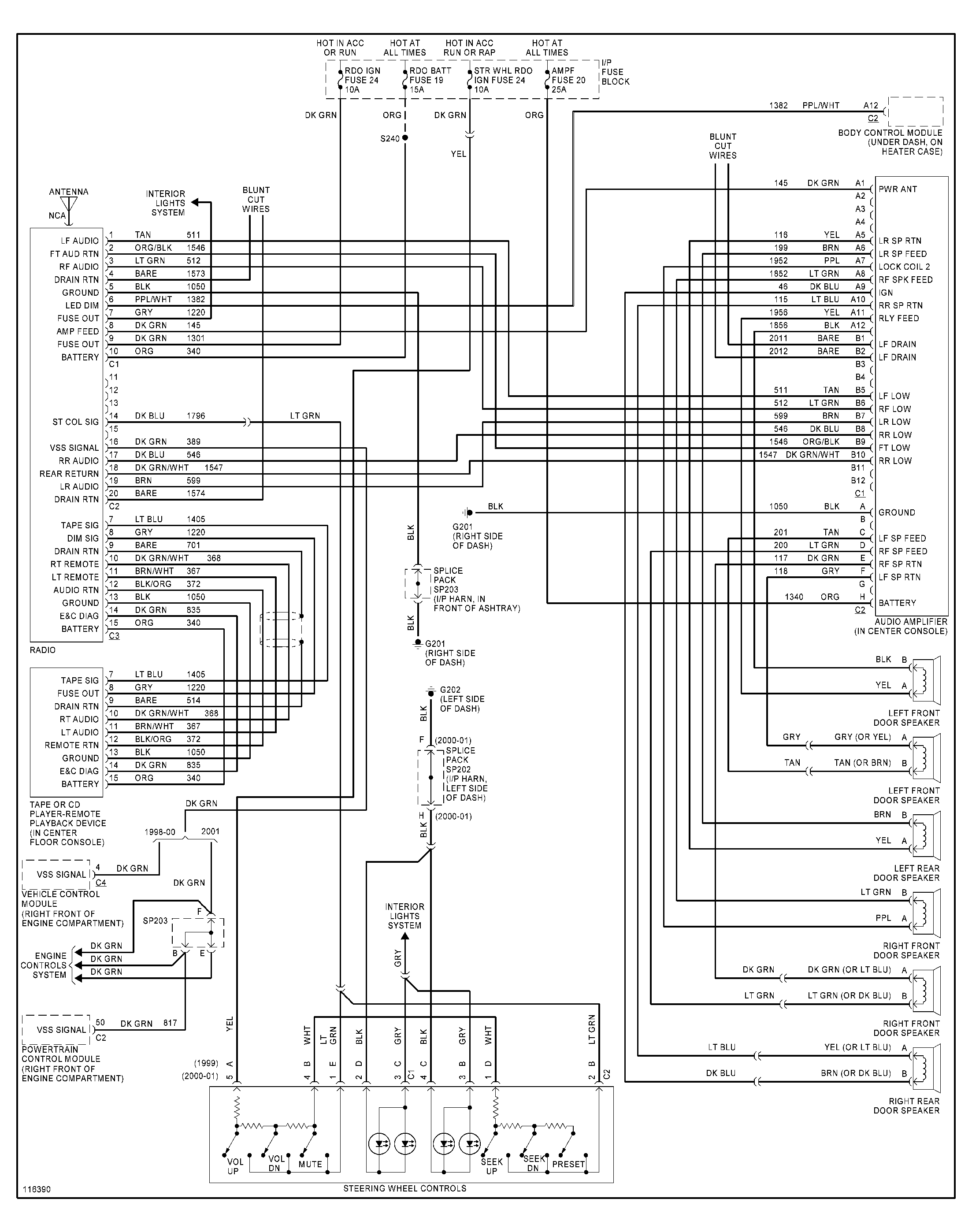 Speaker Wiring Diagram  Front Door Speakers