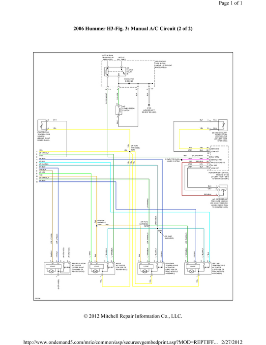 2006 Hummer H3 Wiring Diagram - Wiring Diagram