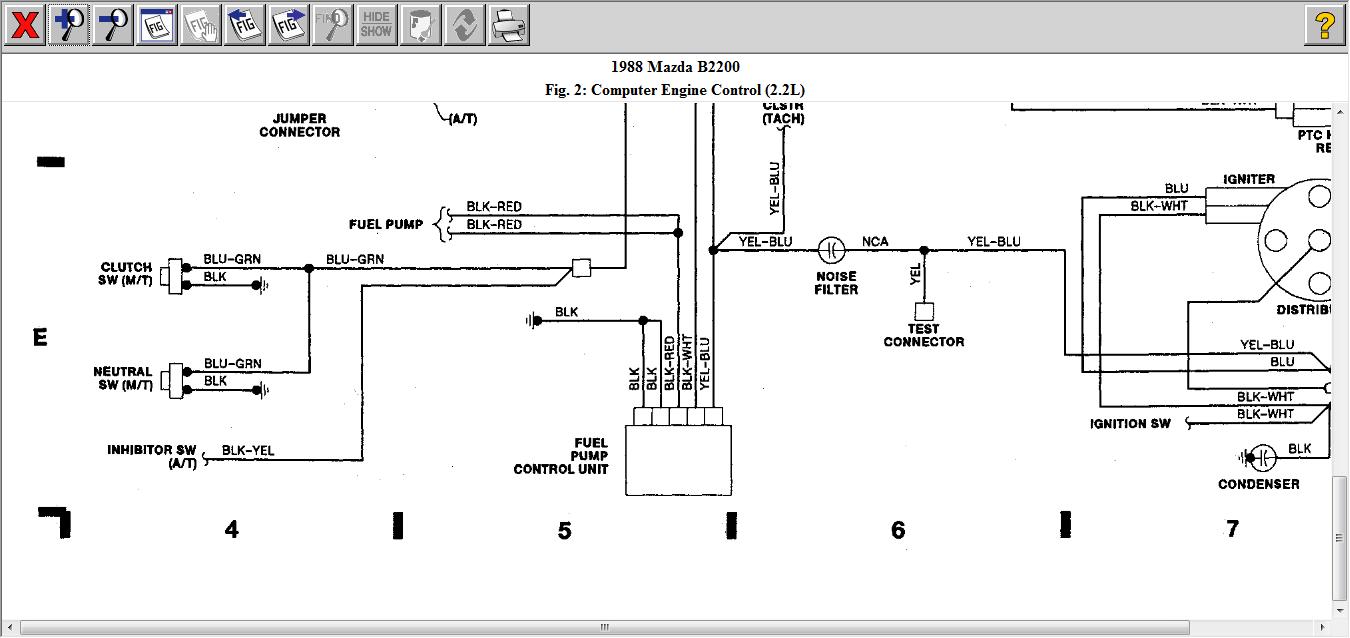 1986 Mazda B2000 Engine Diagram