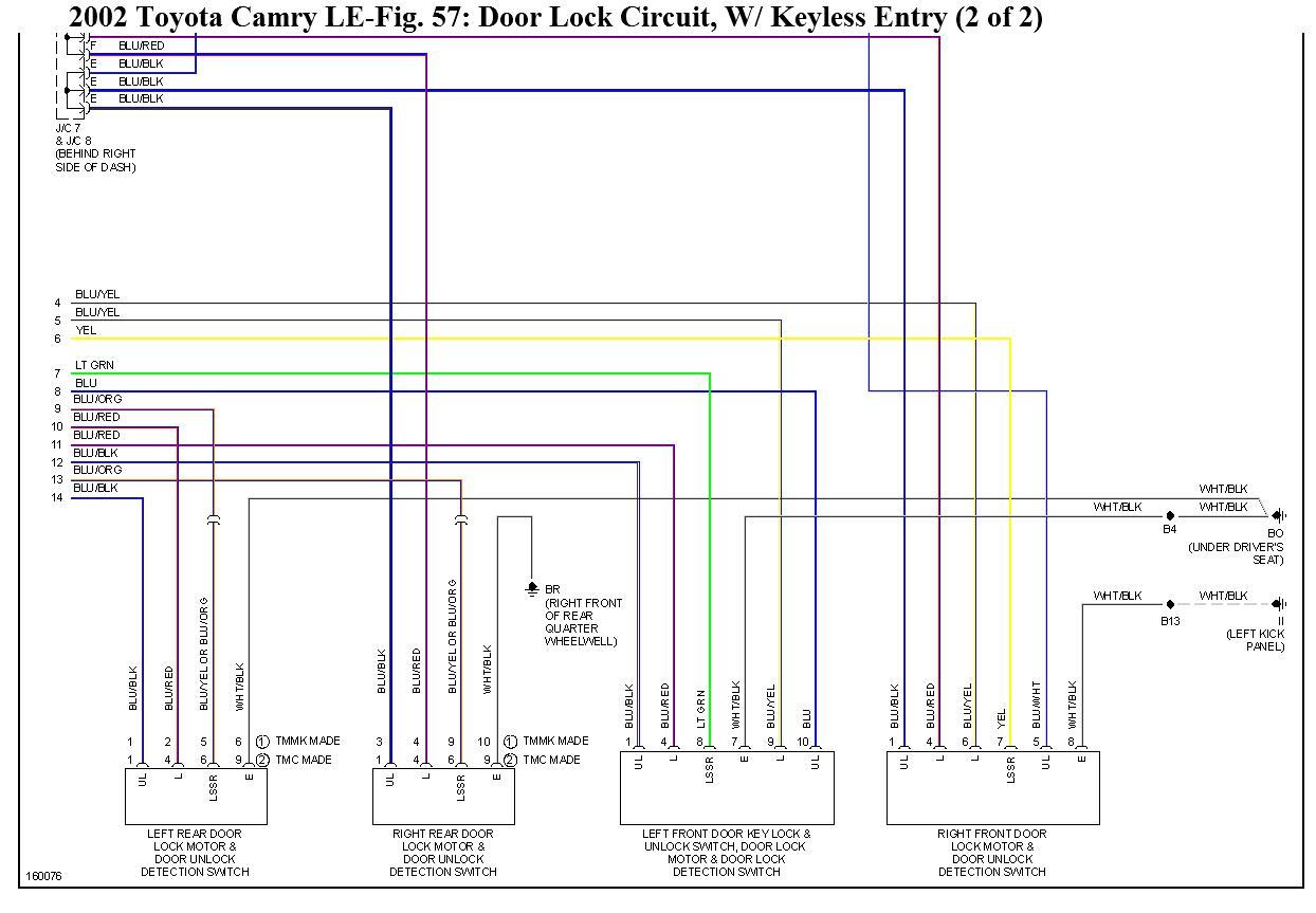 2002 Toyota Camry Door Lock Second Unlock: When I Use My Key Less