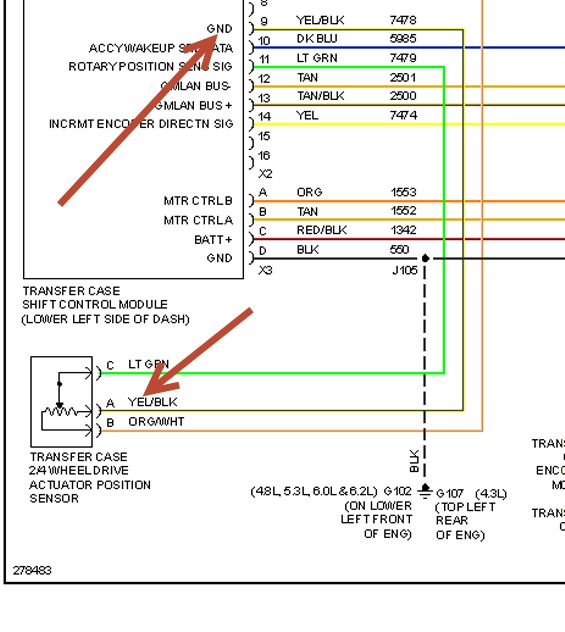 99 Chevy 4X4 Actuator Wiring Diagram from www.2carpros.com