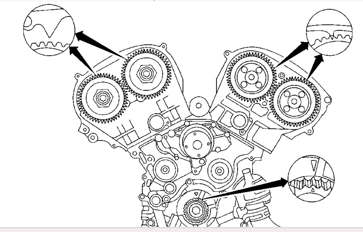 HOW TO LINE UP CAMSHAFT SPROCKET AFTER CAM GEAR REMOVAL