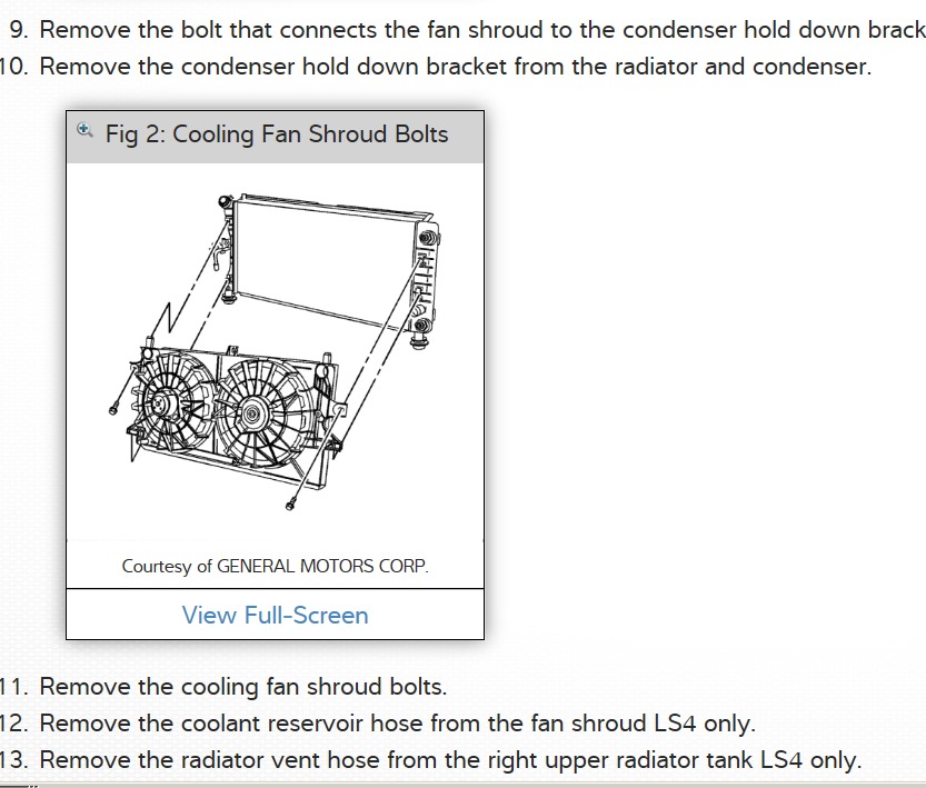 2004 Chevy Impala Cooling System Diagram