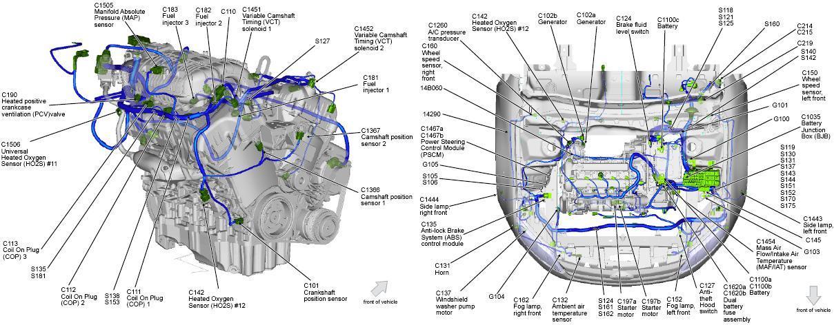 Parts Diagram 2012 Ford Fusion