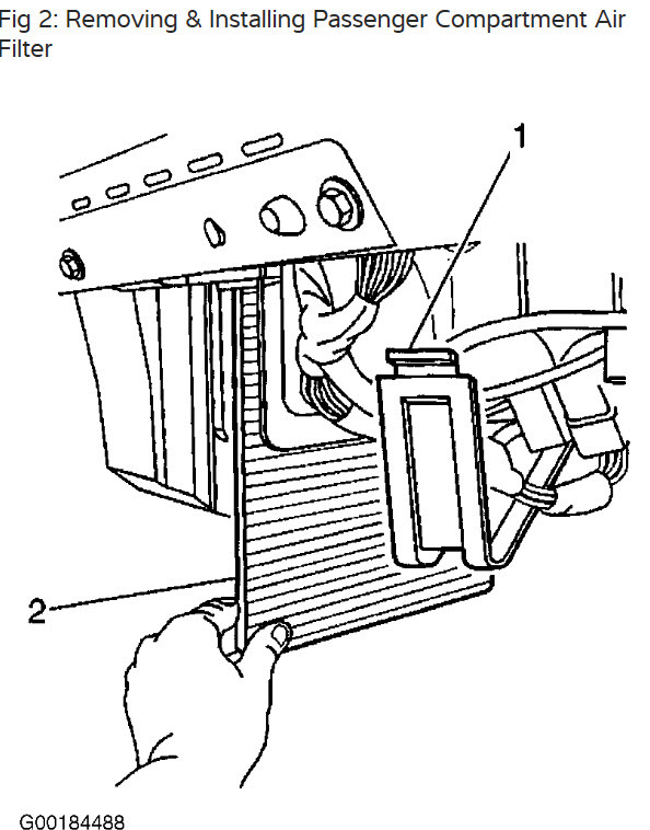 1999 GMC Yukon CABIN AIR FILTER Dear Sir, I Could Not Locate the