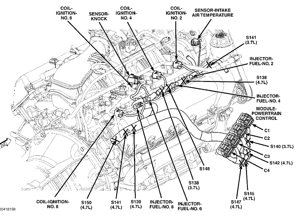 On the Right Side Wiring Harness, There Is a Wire and Connecter