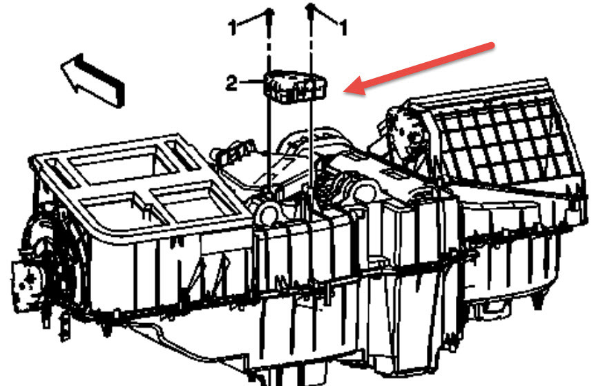 1998 Chevy Silverado Blend Door Actuator Location