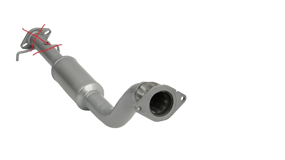 Exhaust Exhaust Broke Off at Flange Behind Converter. Flange Has