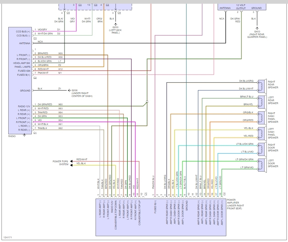 1999 Chrysler Sebring Radio Wiring Diagram