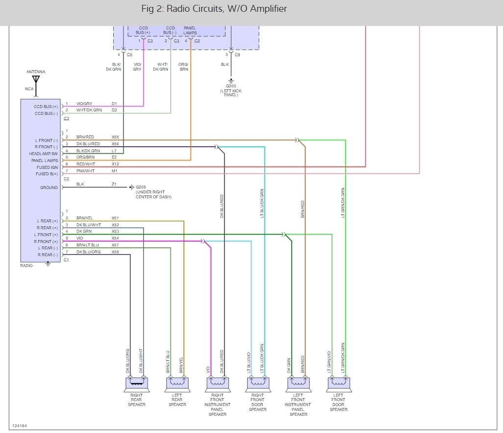 1999 Chrysler Sebring Radio Wiring Diagram