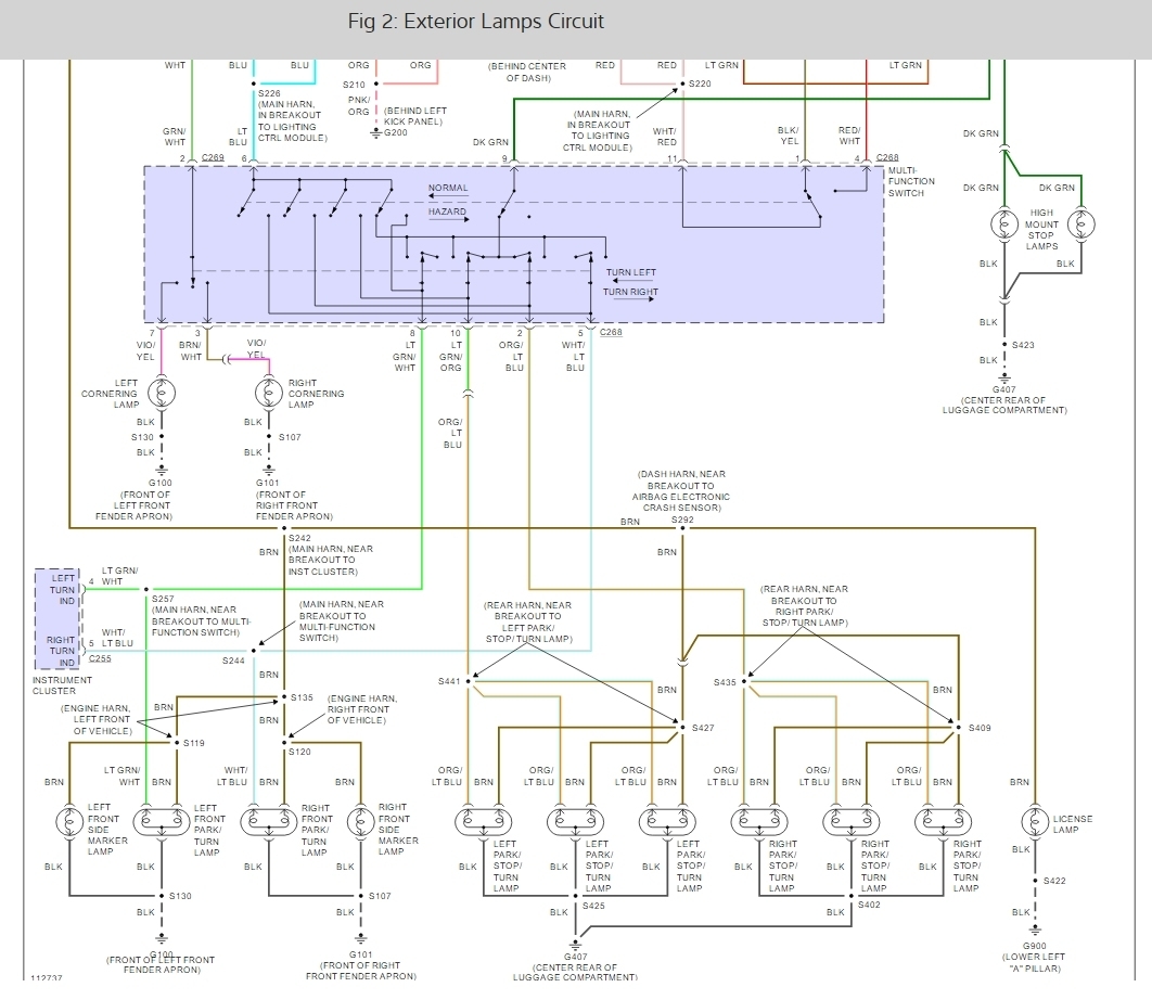 Freightliner Brake Light Wiring Diagram from www.2carpros.com