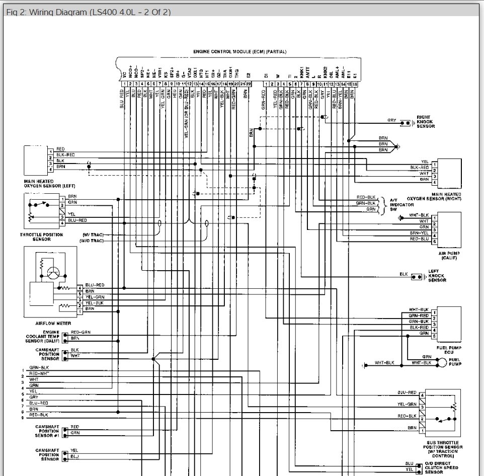 91 Ls400 Wiring Diagram - Wiring Diagram Networks