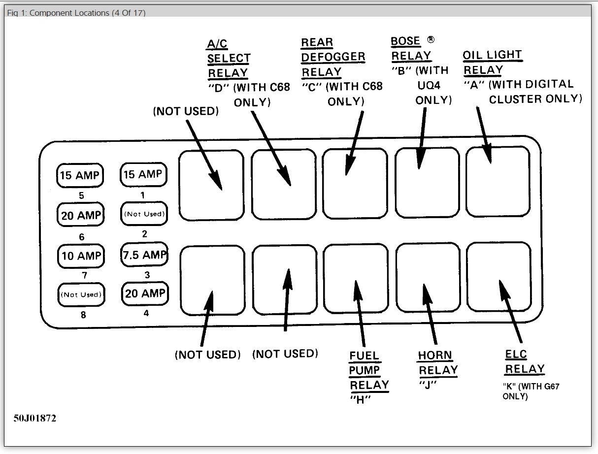 Location Fuel Pump Relay  Need To Find The Location Of The