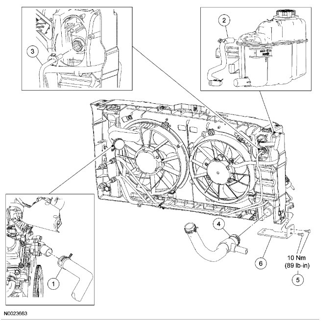 Ford Taurus Cooling System Diagram