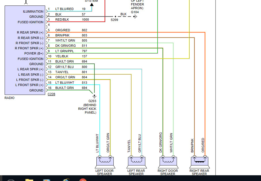 1997 Ford Ranger Radio Wiring Diagram from www.2carpros.com