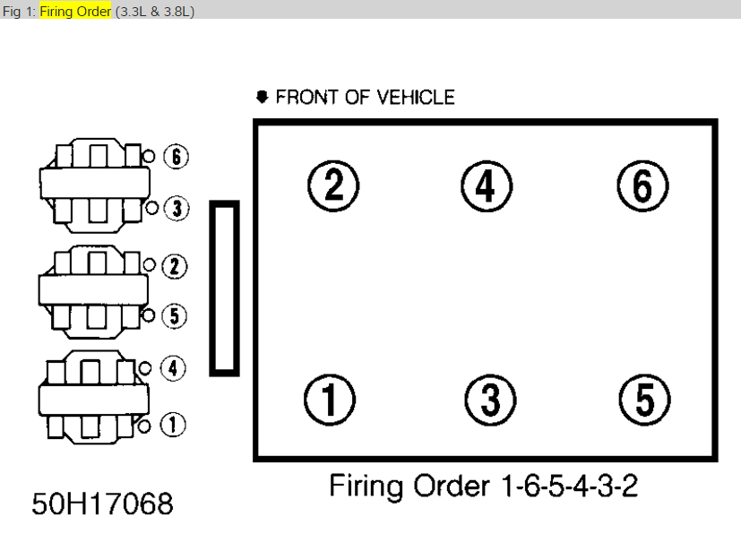 Firing Order Please What Is The Firing Order And Which Side Is