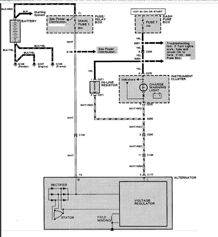 No Power to Ignition Switch or Dome Light