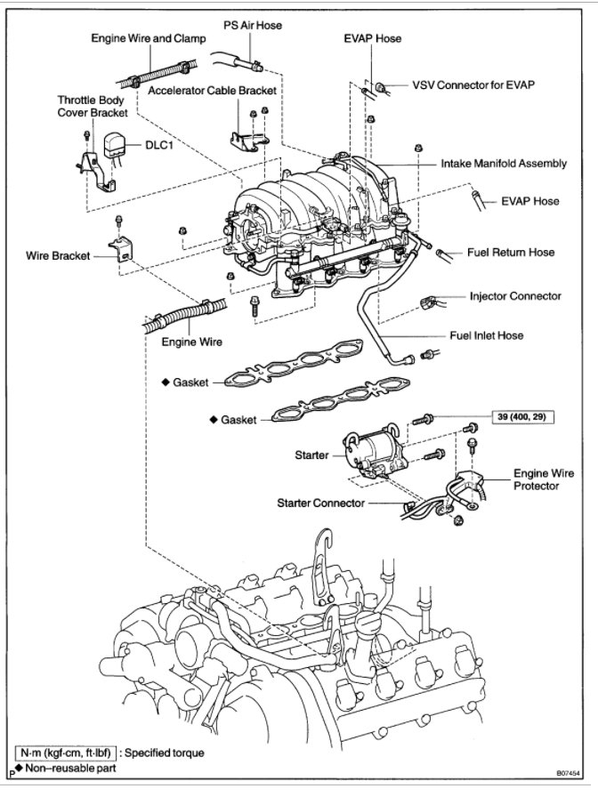 2010 toyota tundra starter location