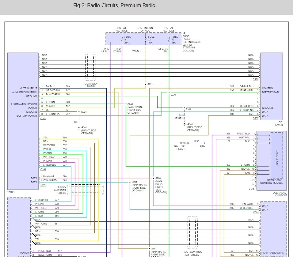 Radio Wiring Diagram: I Need a Wiring Diagram for the Stereo. I ...