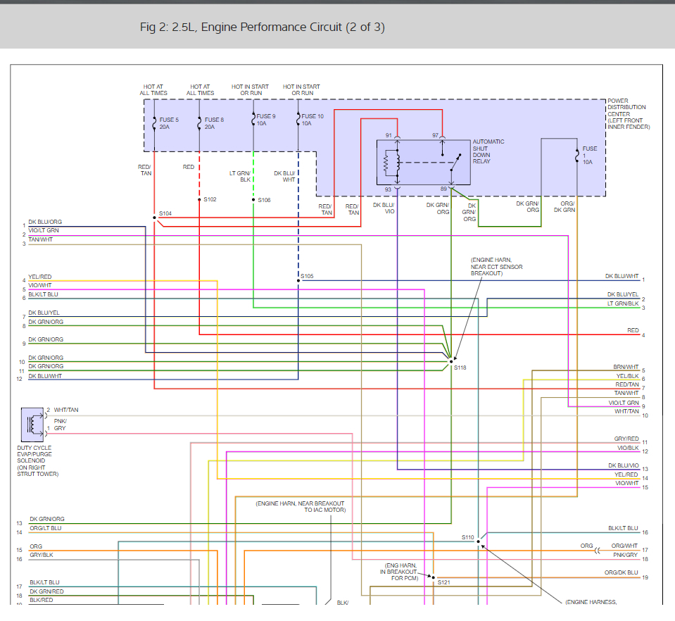 No Power to Distributor: Electrical Problem 6 Cyl Front ... wiring diagram for 2000 chrysler cirrus radio 