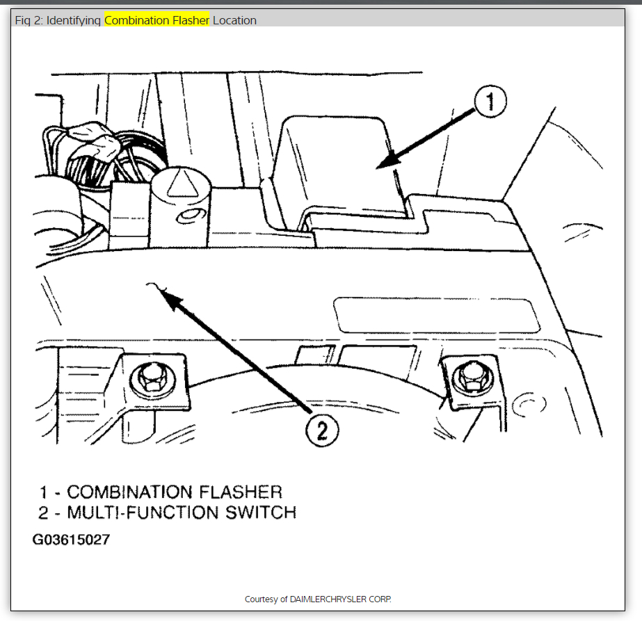 Turn Signal Relay Location Electrical Problem 6 Cyl 56000 Miles I...