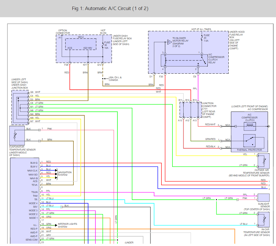 Wiring Diagram PDF: 2003 Honda Pilot Ac Wiring Diagram