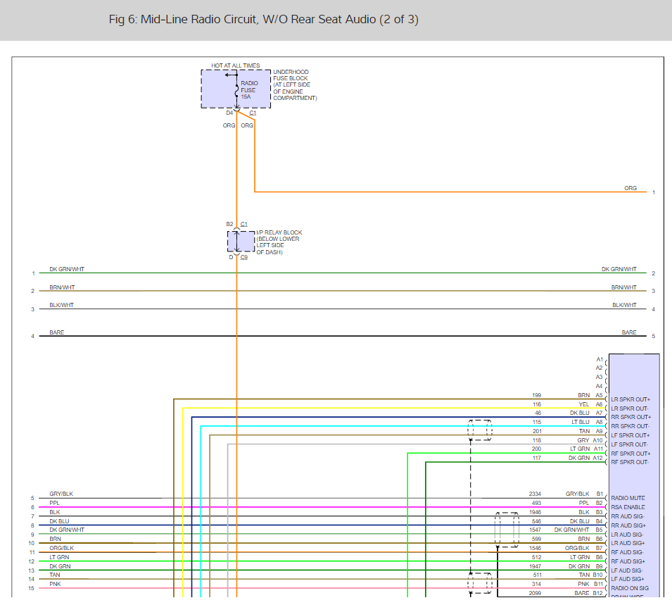 Radio Wiring Diagrams Please?: Radio Turns on All the Dials Work