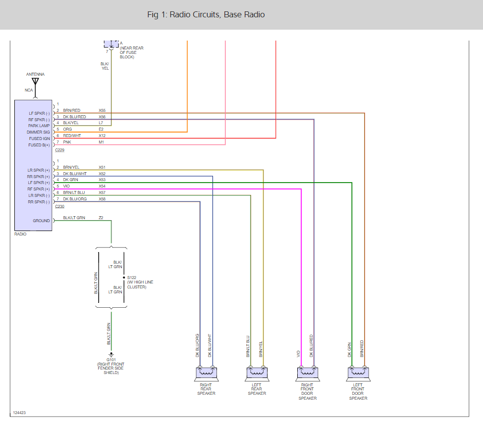 Stereo Wiring Diagrams  V8 Engine  I Need The Color Code