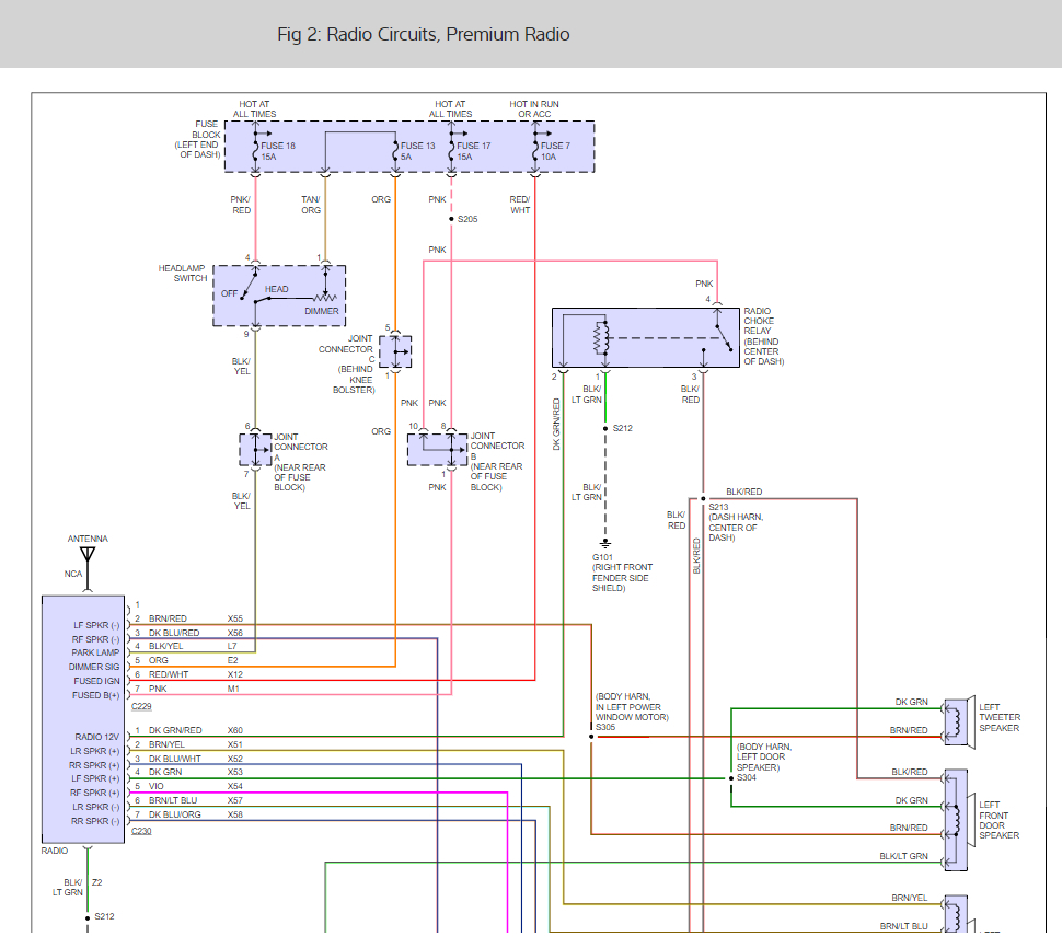 Stereo Wiring Diagrams V8 Engine I Need The Color Code For The